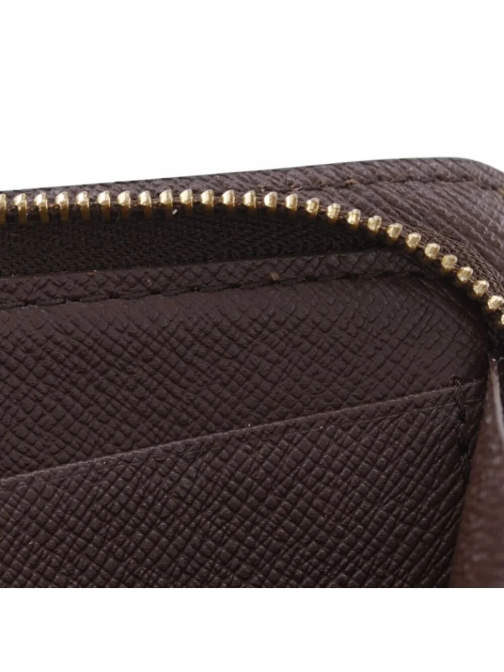 Louis Vuitton Porte-Monnaie Zip Around Damier Canvas Brown